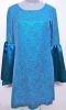 Adult Female Costumes to Hire - 60's Hippy Blue Dress with flare Sleeves